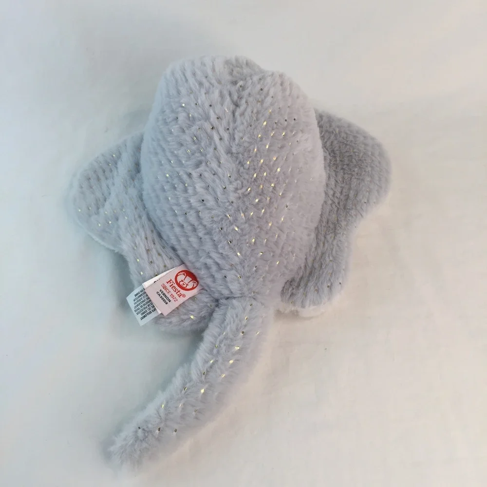 Fiesta Sea Treasures Stingray Plush 15in Grey Gold‎ Sparkle Dots A00375